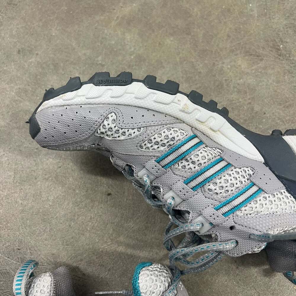 Adidas Kanadia TR Hiking Shoes Gray Blue Adiwear - Picture 5 of 16